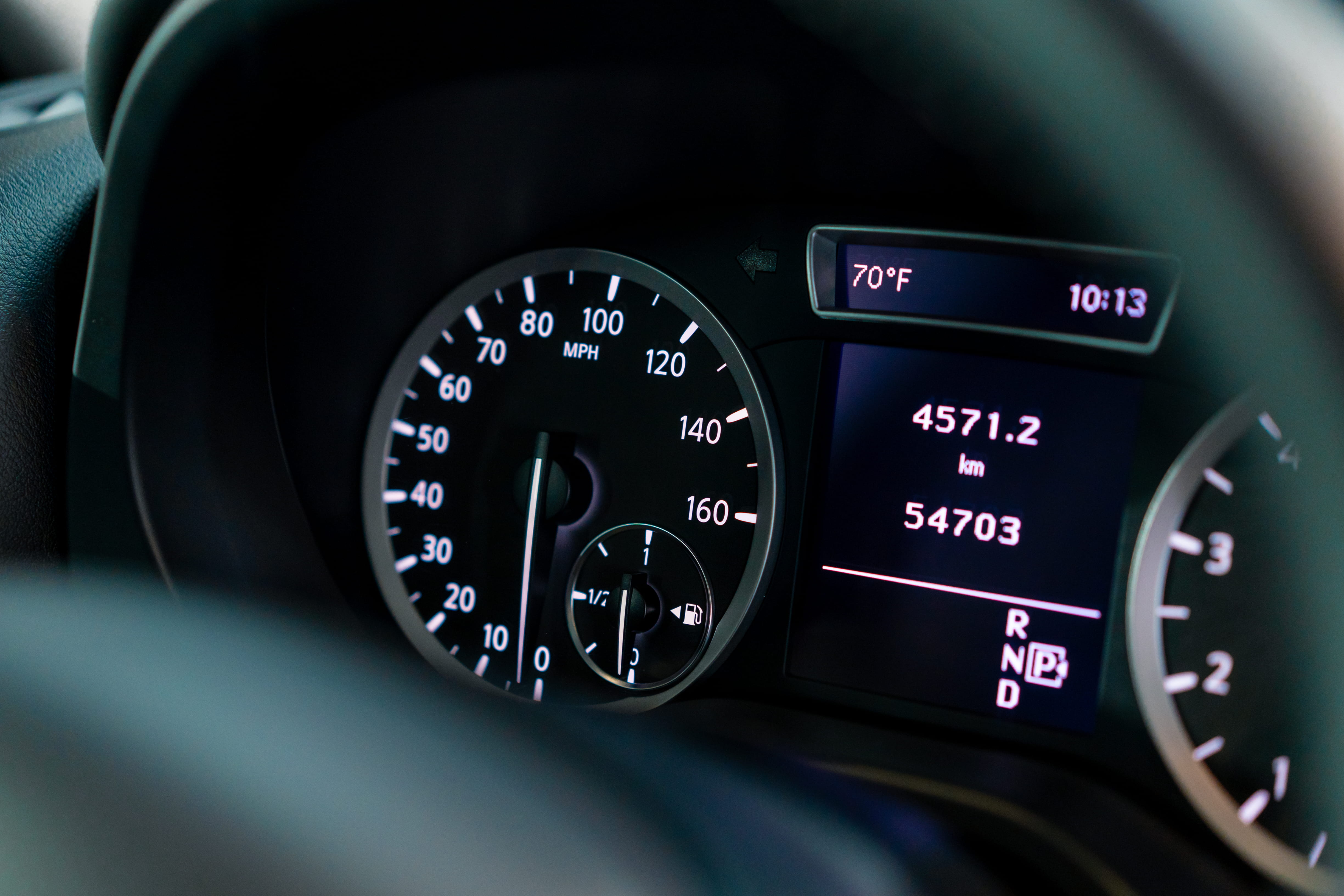 Compteur tableau de bord voiture
